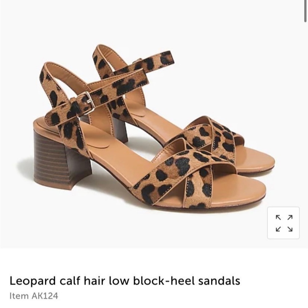 Leopard Block Heel